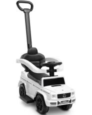 Машинка для катання Caretero (Toyz) Mercedes G350 D з батьківською ручкою White